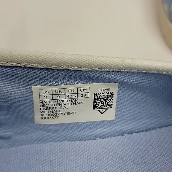 TOMS TOPANGA COLLECTION DIAMOND SIZE 11 BLUE - Picture 9 of 15